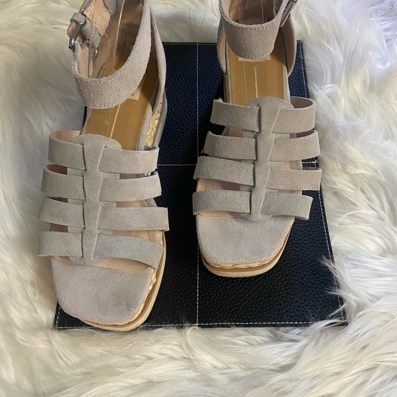 Dolce Vita Sz 8 Gray Suede  Espadrille Sandals - Picture 7 of 7